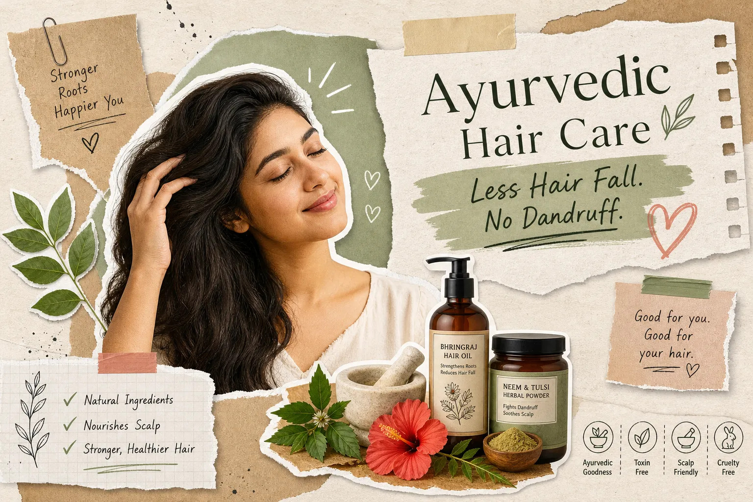 Best Ayurvedic Hair Care Products for Reducing Hair Fall and Dandruff